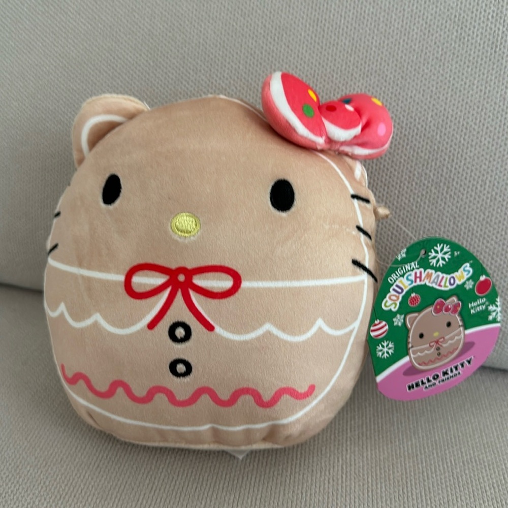 SQUISHMALLOWS HELLO KITTY GINGERBREAD 7” NEW WITH TAG